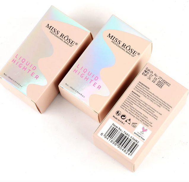 Rozświetlacz w płynie Miss Rose