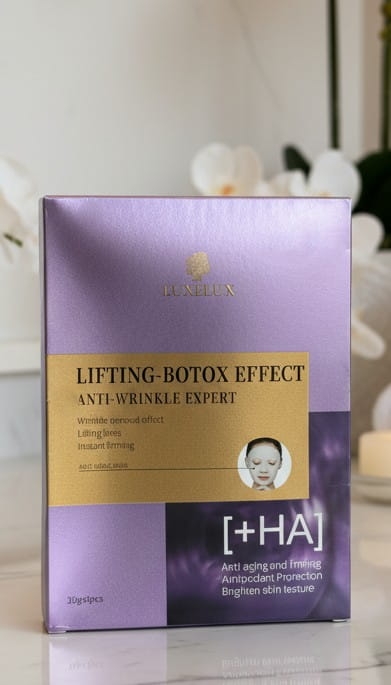 Ekspercka Maska Przeciwstarzeniowa z Kwasem Hialuronowym - Luxelux